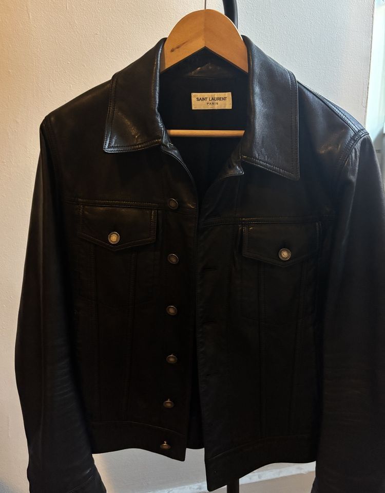 Saint Laurent Paris Leather Jacket Size US S / EU 44-46 / 1 - 2 Thumbnail