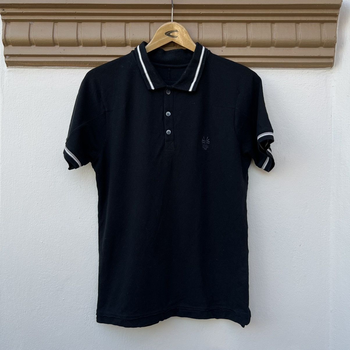 Marithe Francois Girbaud MFG Black Polo Shirt Medium Size | Grailed