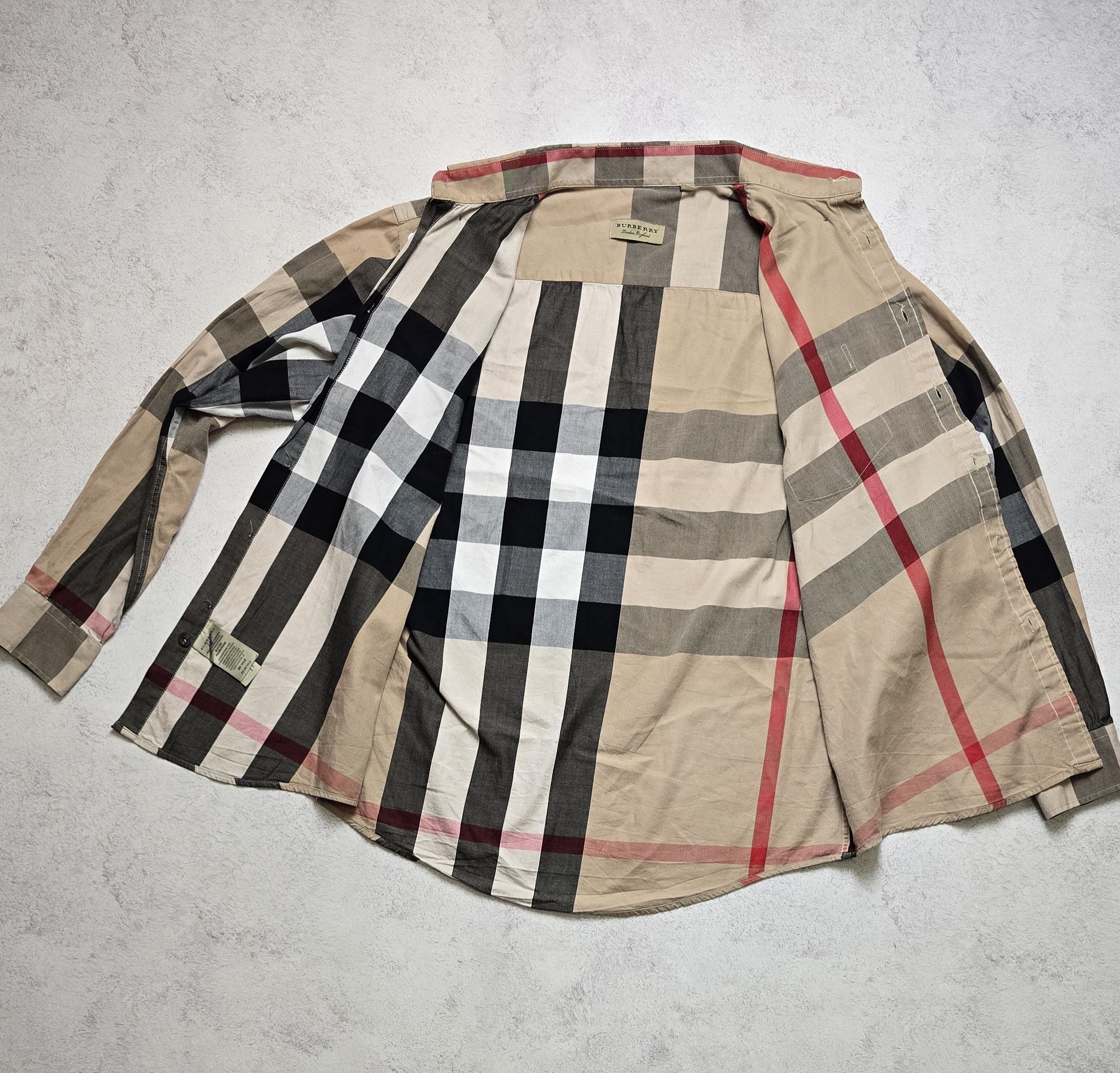 Burberry Burberry Nova Check Shirt Button Down Designer Luxury Size US XL / EU 56 / 4 - 13 Thumbnail