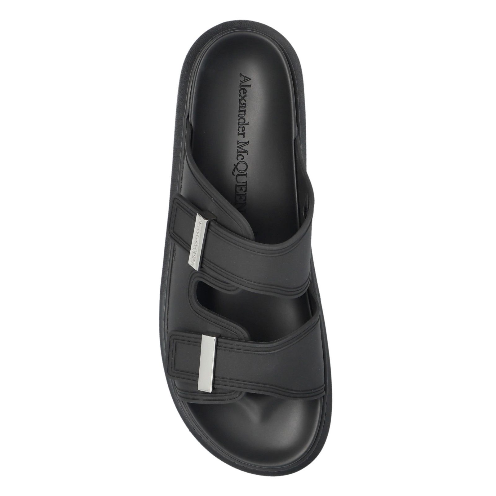 Alexander McQueen ALEXANDER MCQUEEN Black Slide Sandals New & Authentic (Men's Size US 7.5 / EU 40-41 - 5 Thumbnail