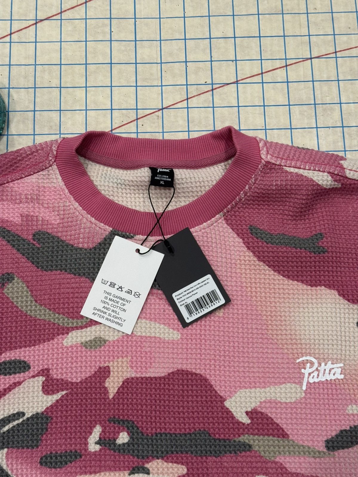 Patta NWT Patta Amsterdam Pink Camo Thermal Long Sleeve Mens XL Size US XL / EU 56 / 4 - 5 Thumbnail