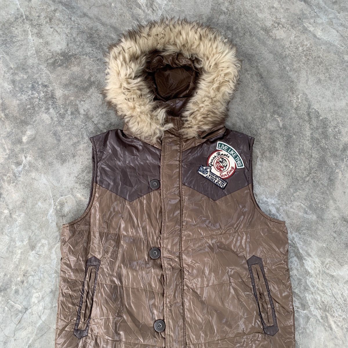 Japanese Brand 2000’s T&C Surf Vesf Fur LGB ifsix GOA Style Jacket Size US XL / EU 56 / 4 - 2 Thumbnail