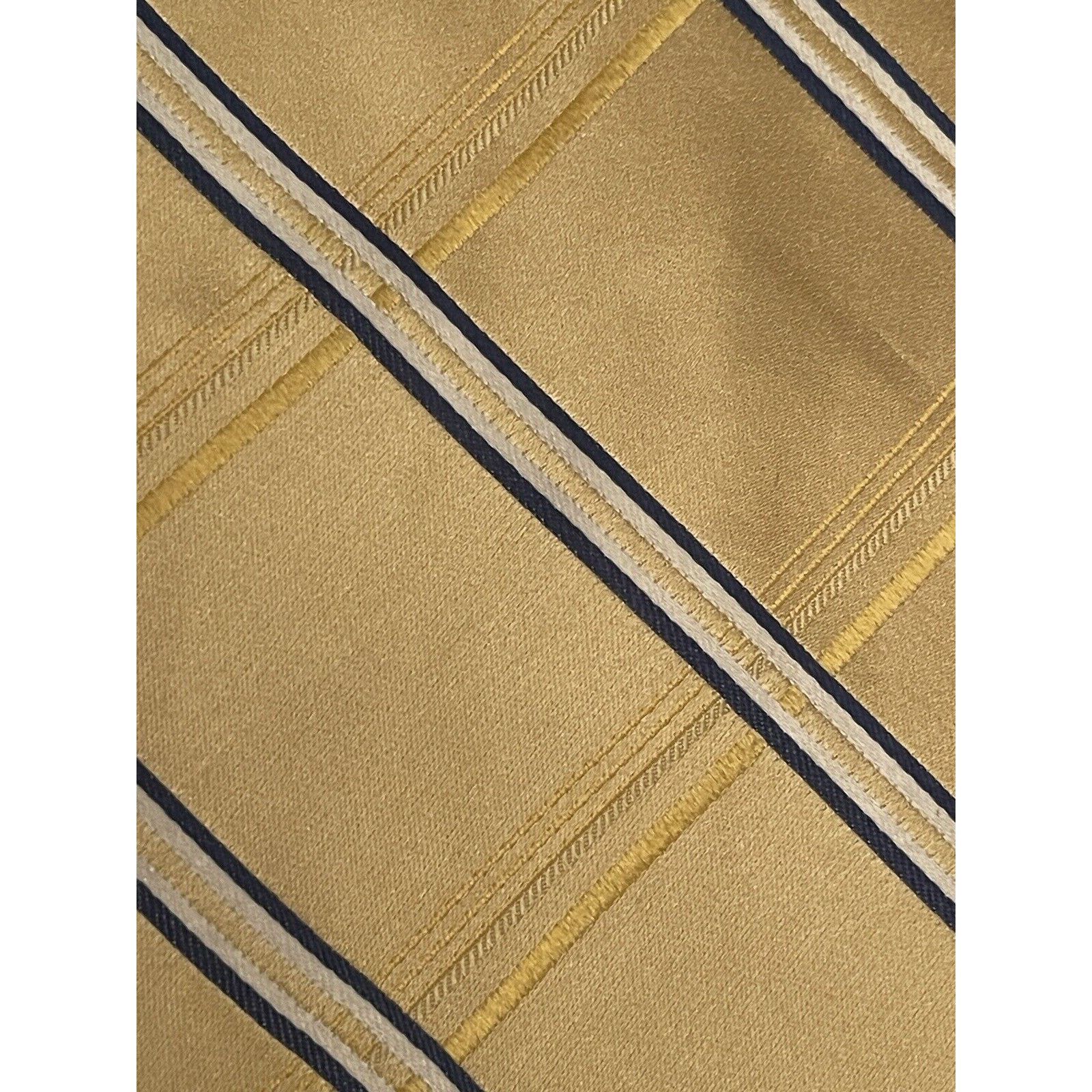 Jones New York Jones New York Gold Blue 100% Silk Made In China Size ONE SIZE - 9 Thumbnail