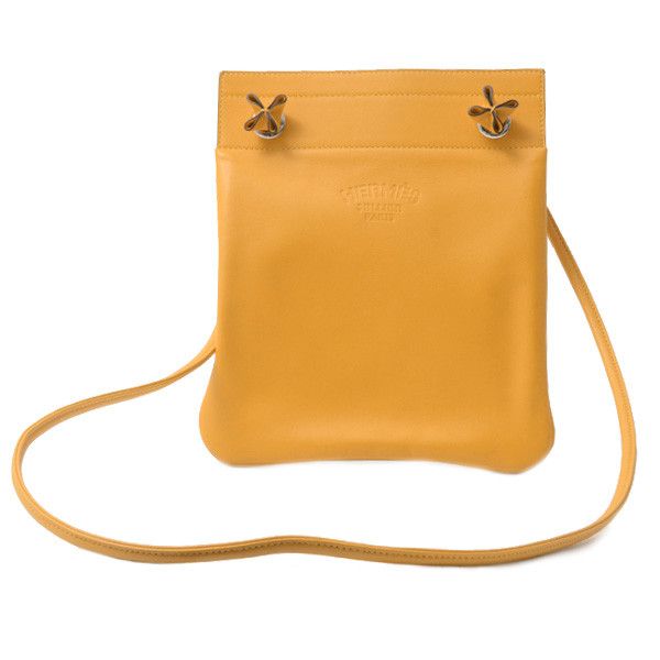 Hermes Hermes Hermes Vaux Swift Sac Aline Mini Shoulder Bag Orange Leather Crossbody Bag 74453 in Great Condition Size ONE SIZE - 1 Thumbnail