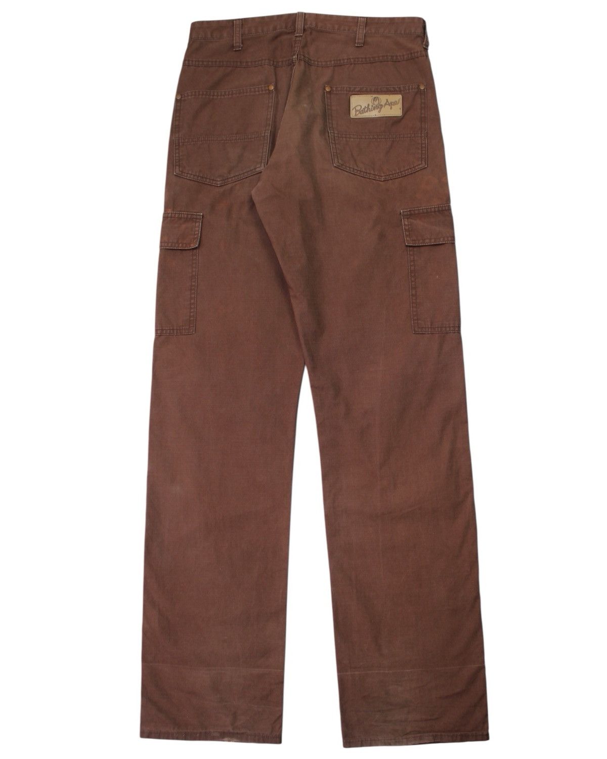 Bape 1990S A BATHING APE BROWN RIPSTOP CARGO PANTS Size US 30 / EU 46 - 2 Thumbnail