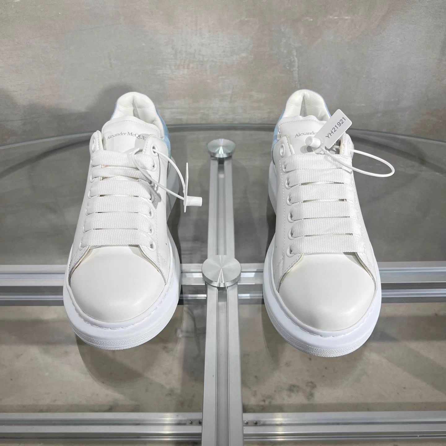 Alexander McQueen Alexander McQueen blue tab white sneakers EU 38.5 Size US 7.5 / IT 37.5 - 1 Thumbnail