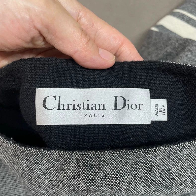 Dior Dior Gray cloak shawl Size S / US 4 / IT 40 - 4 Thumbnail