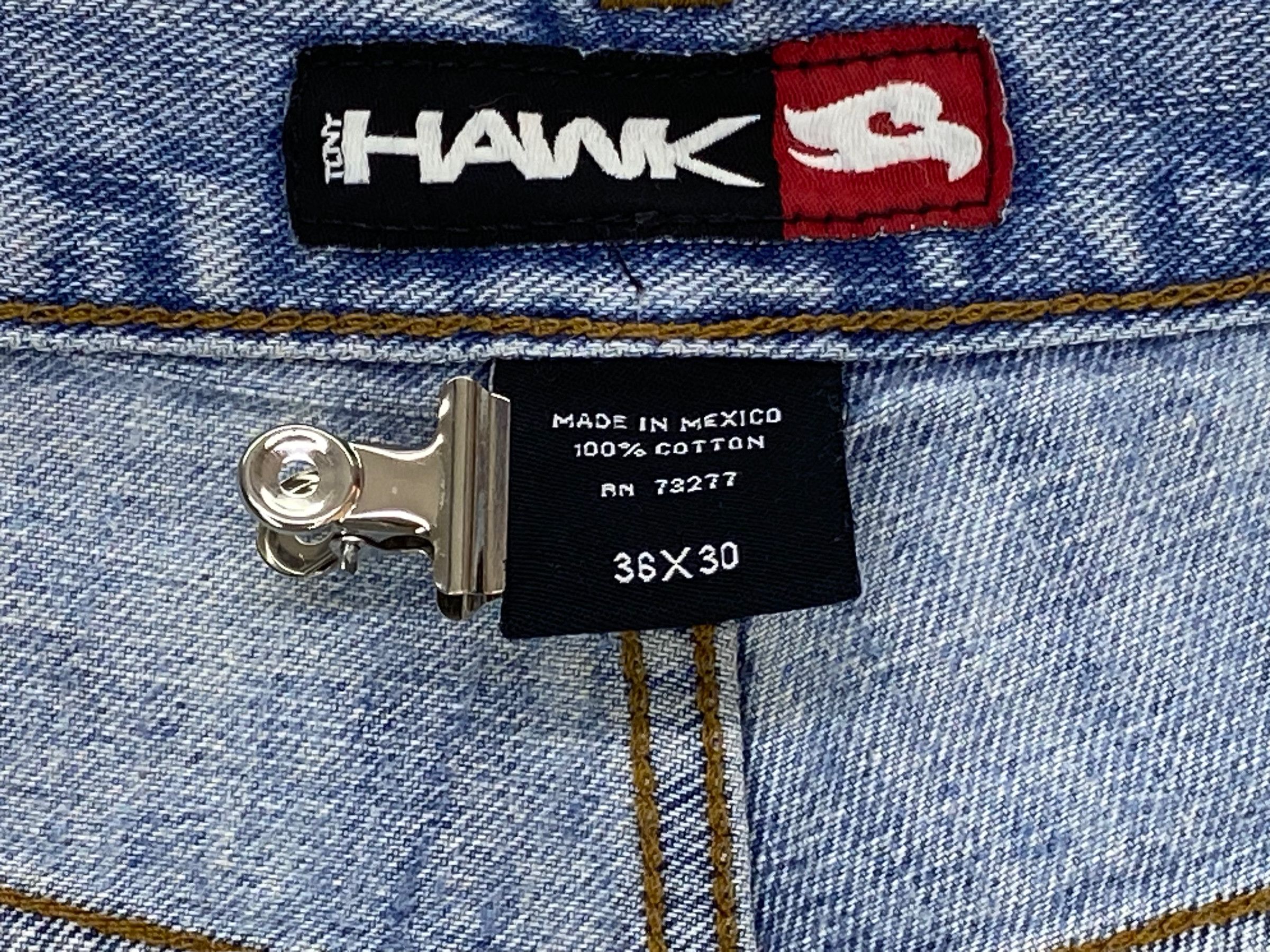 Tony Hawk Tony Hawk Baggy Denim Jeans Hip Hop Skateboards Size US 36 / EU 52 - 8 Thumbnail