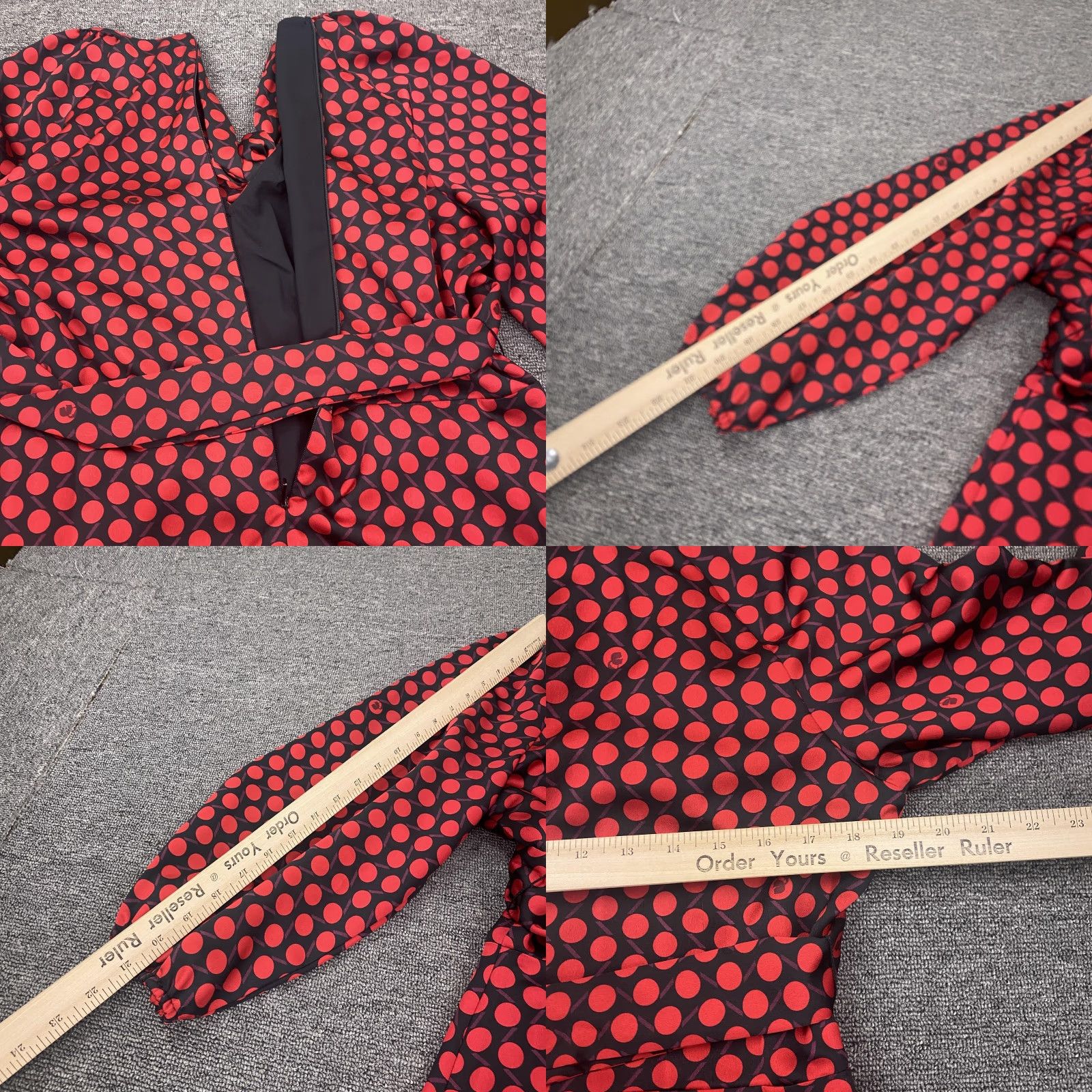 Karl Lagerfeld Karl Lagerfeld Paris Dress Womens 12 Red Polka Dot Belted Ruffle Midi Fit Flare Dress Size XL / US 12-14 / IT 48-50 - 9 Thumbnail