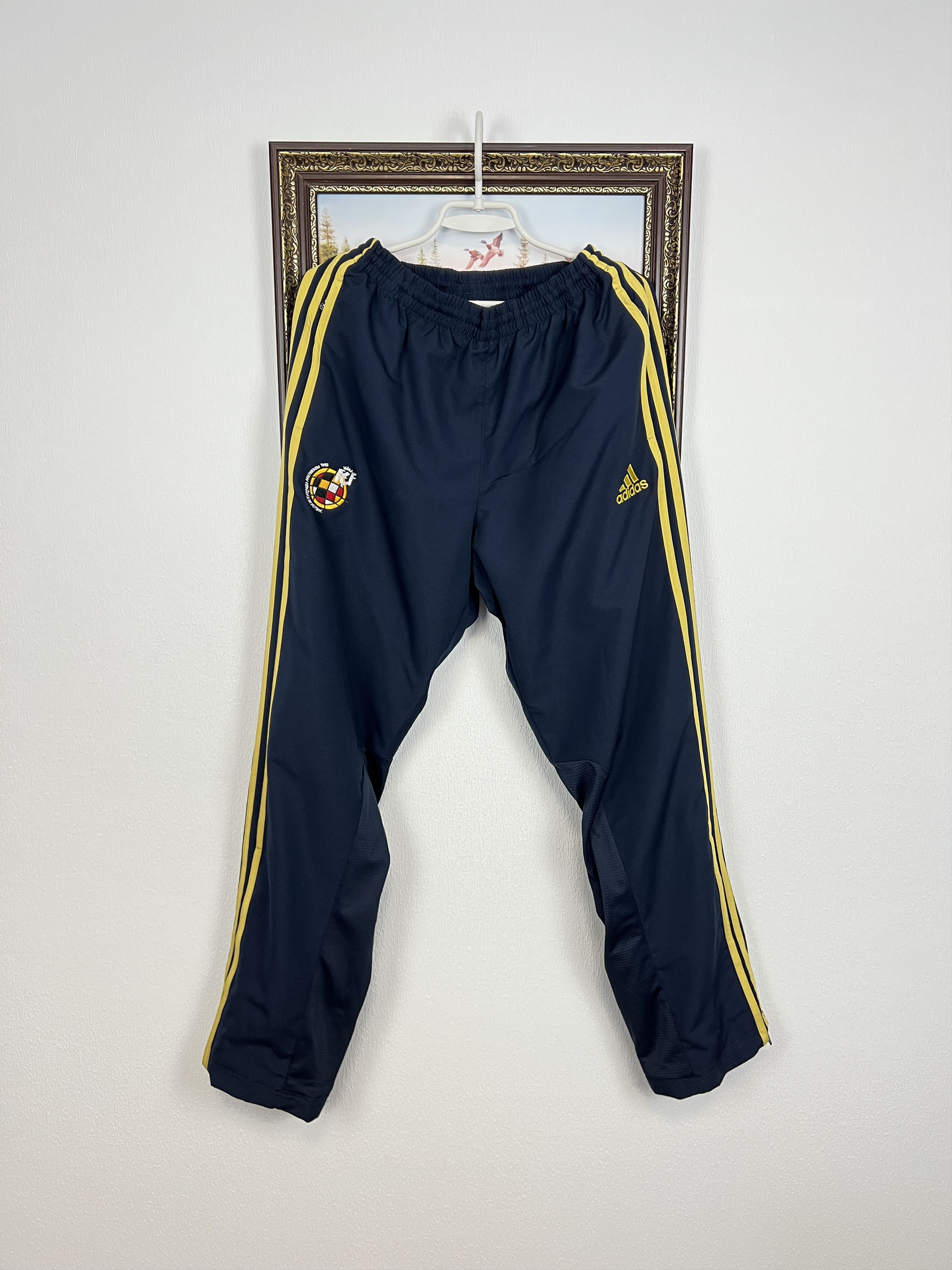 Vintage Adidas Spain Football Pants Soccer Sweatpants L