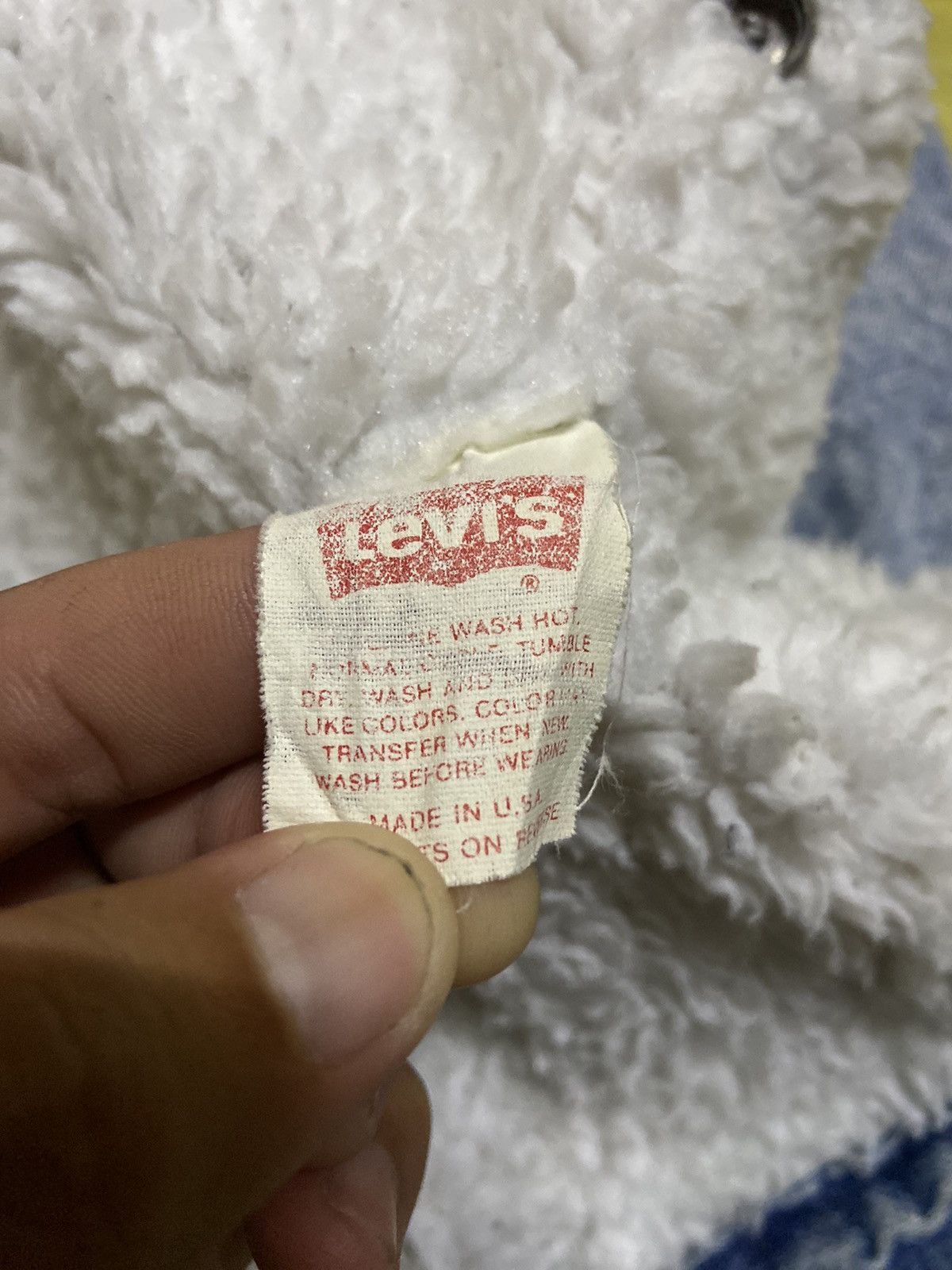 Levi's Vintage Clothing Vintage Levis sherpa-lined denim trucker jacket acid wash Size US L / EU 52-54 / 3 - 11 Thumbnail
