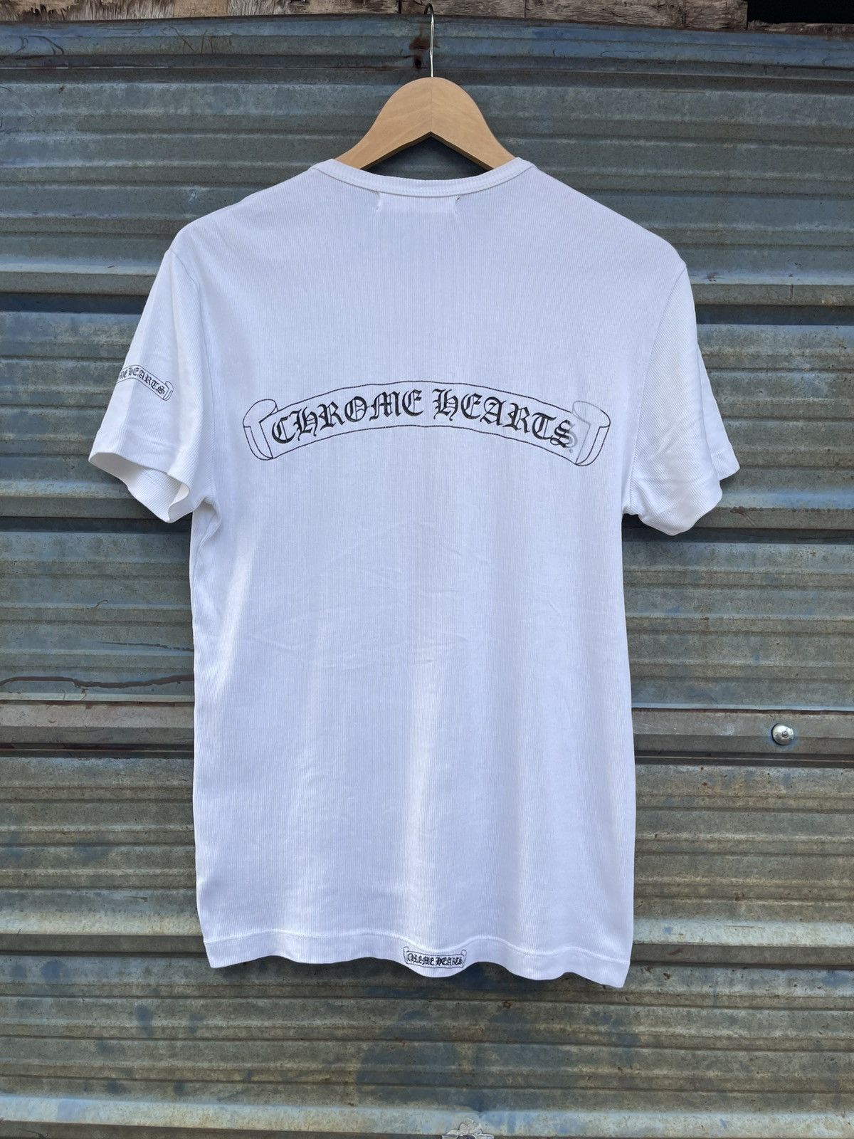 Chrome Hearts Chrome Hearts Scroll Thermal Rare Exclusive T Shirt Size US M / EU 48-50 / 2 - 1 Thumbnail
