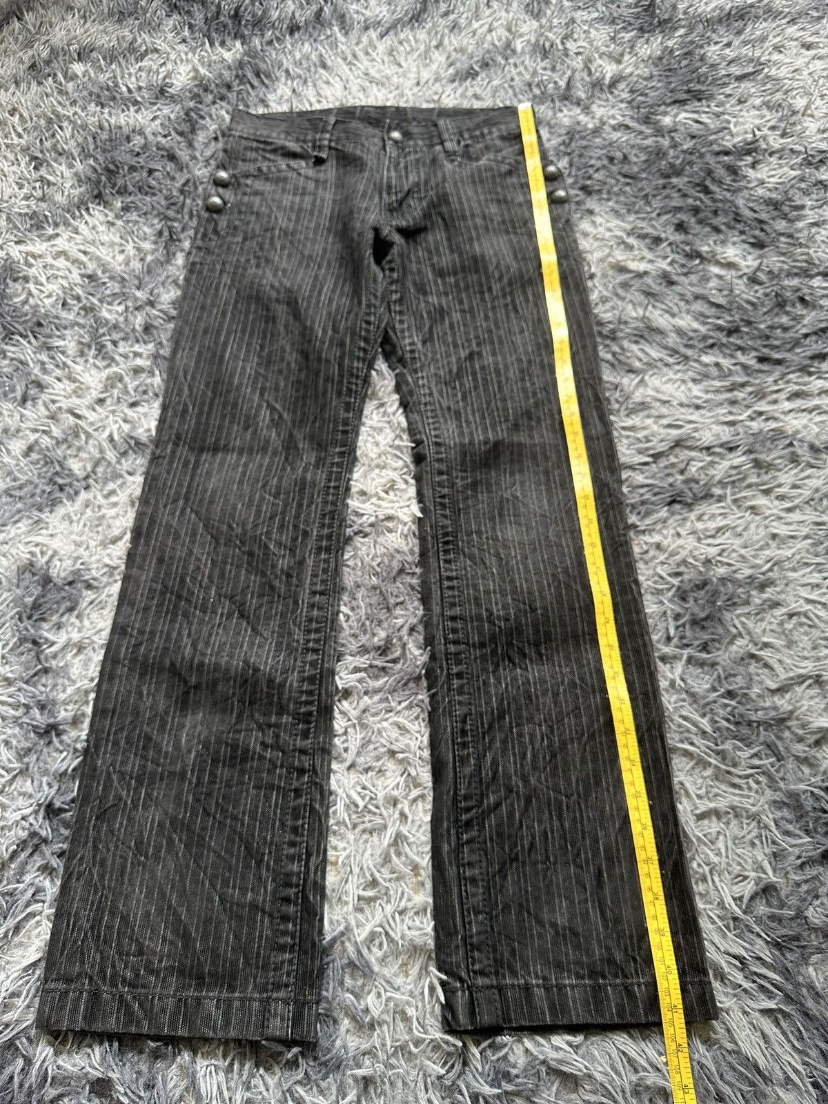 JUN MEN 2010's JUNMEN Japan velour denim gothic jeans Size US 32 / EU 48 - 14 Thumbnail