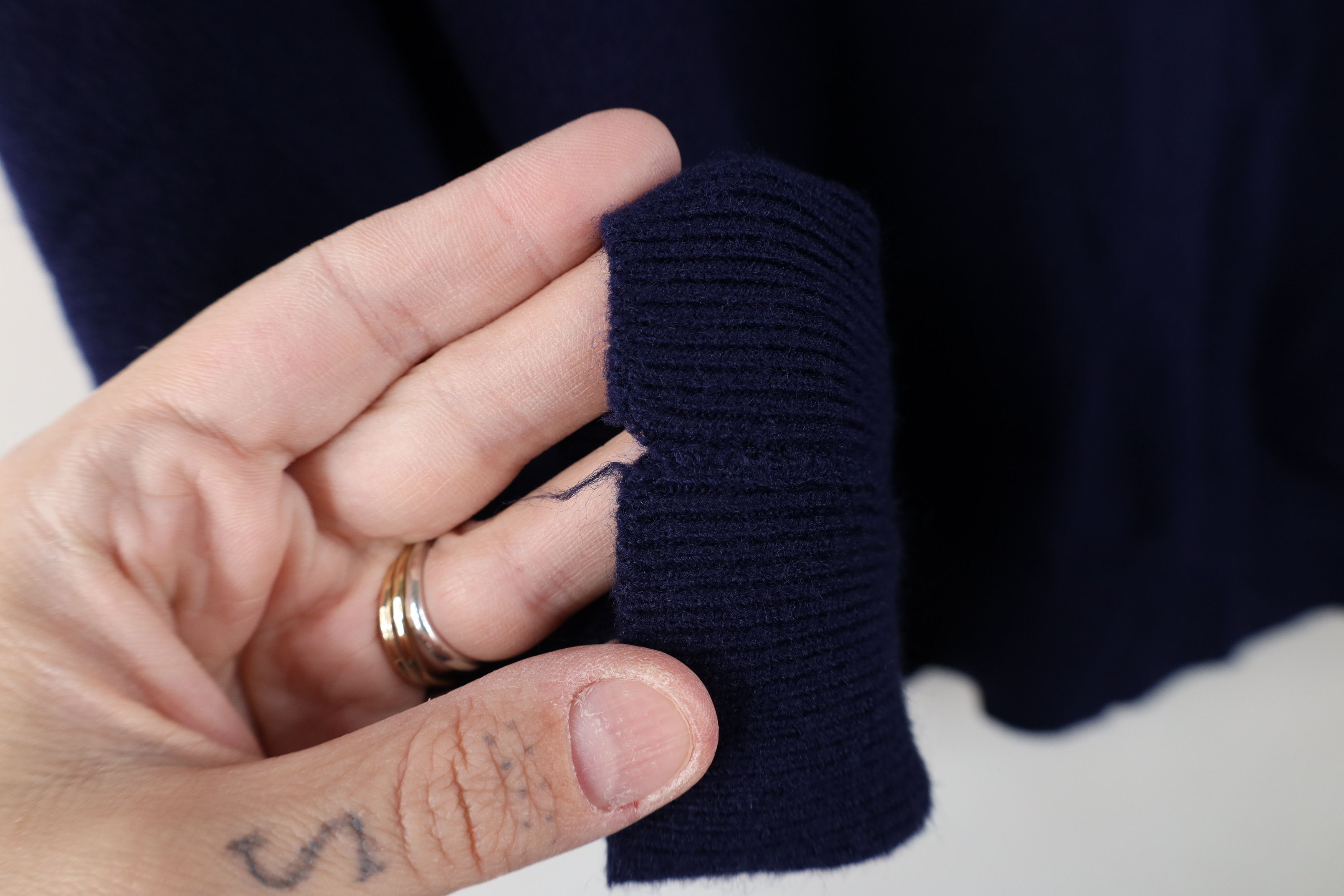 Vintage Vintage 70s Streetwear Stitch Basketball Knit Sweater Blue Size L / US 10 / IT 46 - 6 Thumbnail