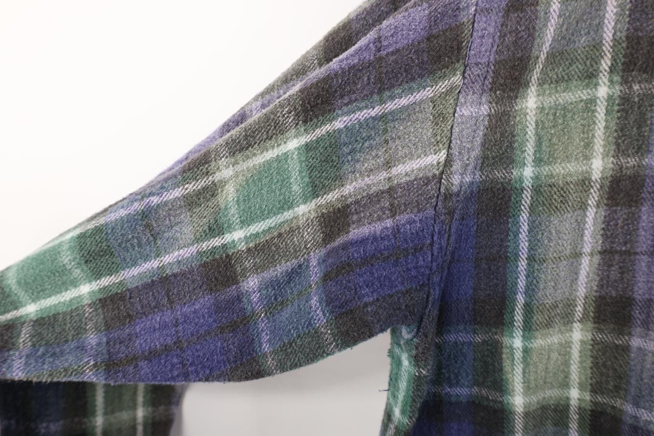 Vintage Vintage 90s Streetwear Heavyweight Snap Button Flannel Shirt Size US XL / EU 56 / 4 - 12 Thumbnail