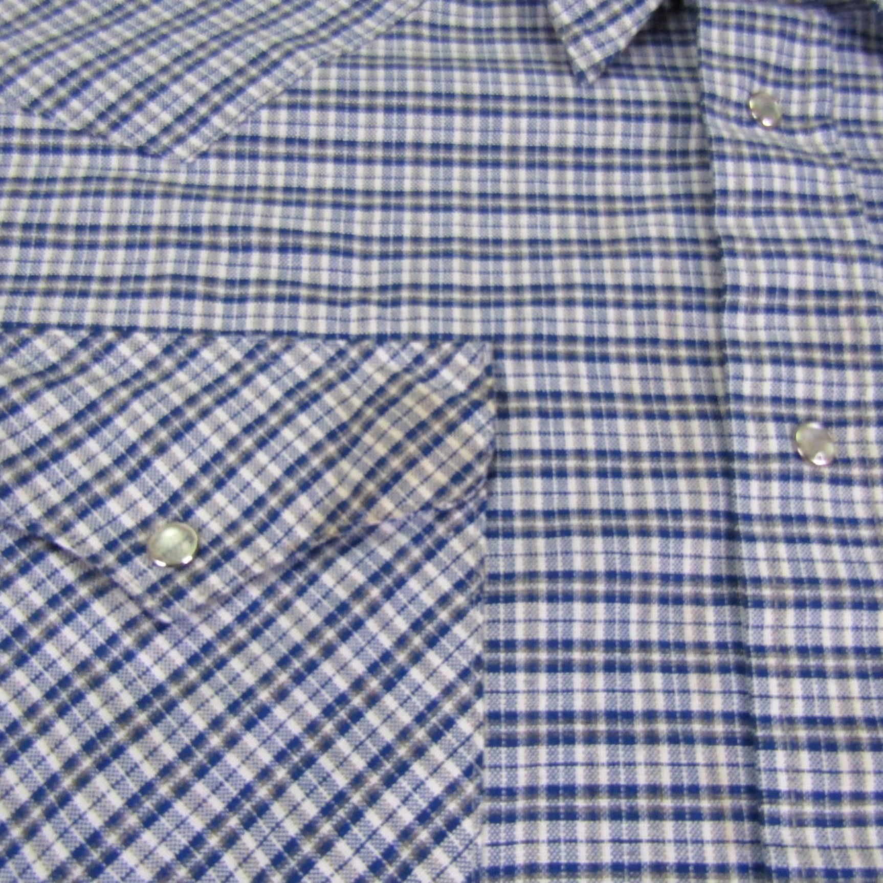 Vintage VINTAGE Ruddock Western Shirt Mens 2XL Blue Plaid Button-Up Cowboy Western Collared Snap Shirt Size US XXL / EU 58 / 5 - 3 Thumbnail