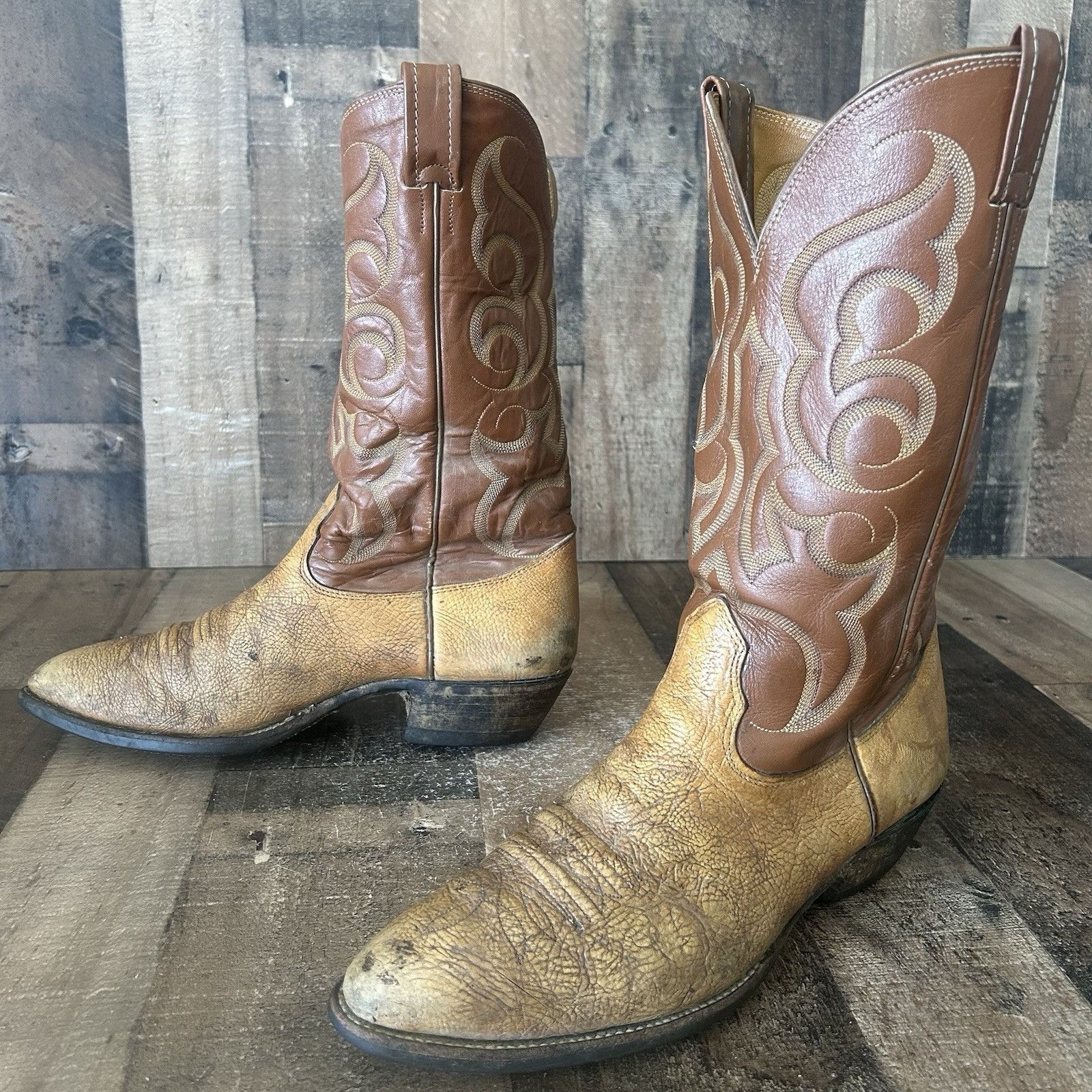 Nocona Boots Nocona Vintage Western Cowboy Boots Mens 11 D Size US 11 / EU 44 - 11 Thumbnail