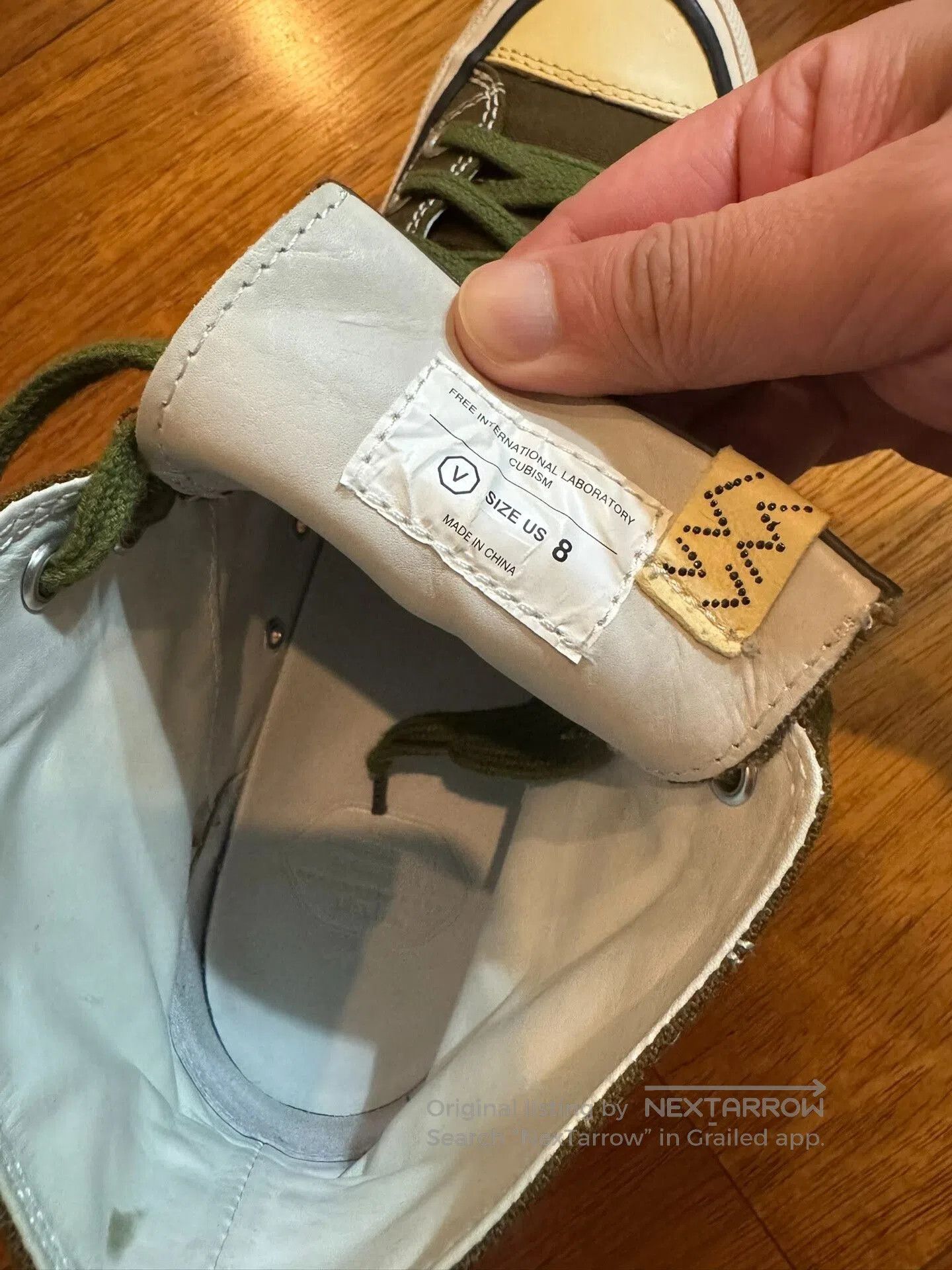 Visvim Visvim Skagway Hi Canvas Sneakers in Olive. Size US 8 / EU 41 - 5 Thumbnail