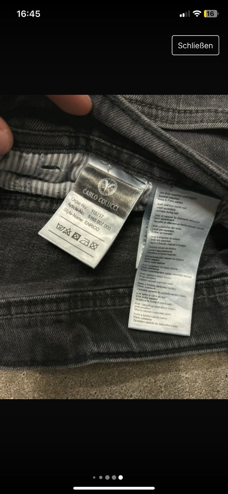 Carlo Colucci Vintage Carlo Colucci Jeans in Dark Grey | Size 32 Size US 32 / EU 48 - 7 Thumbnail