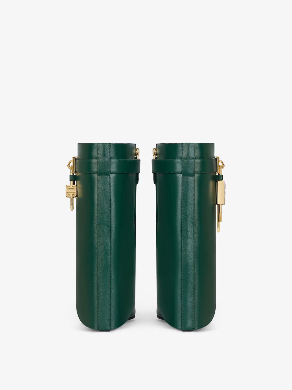Givenchy o1w1db10525 Shark Lock Ankle Boots in Green Size US 9 / IT 39 - 6 Thumbnail