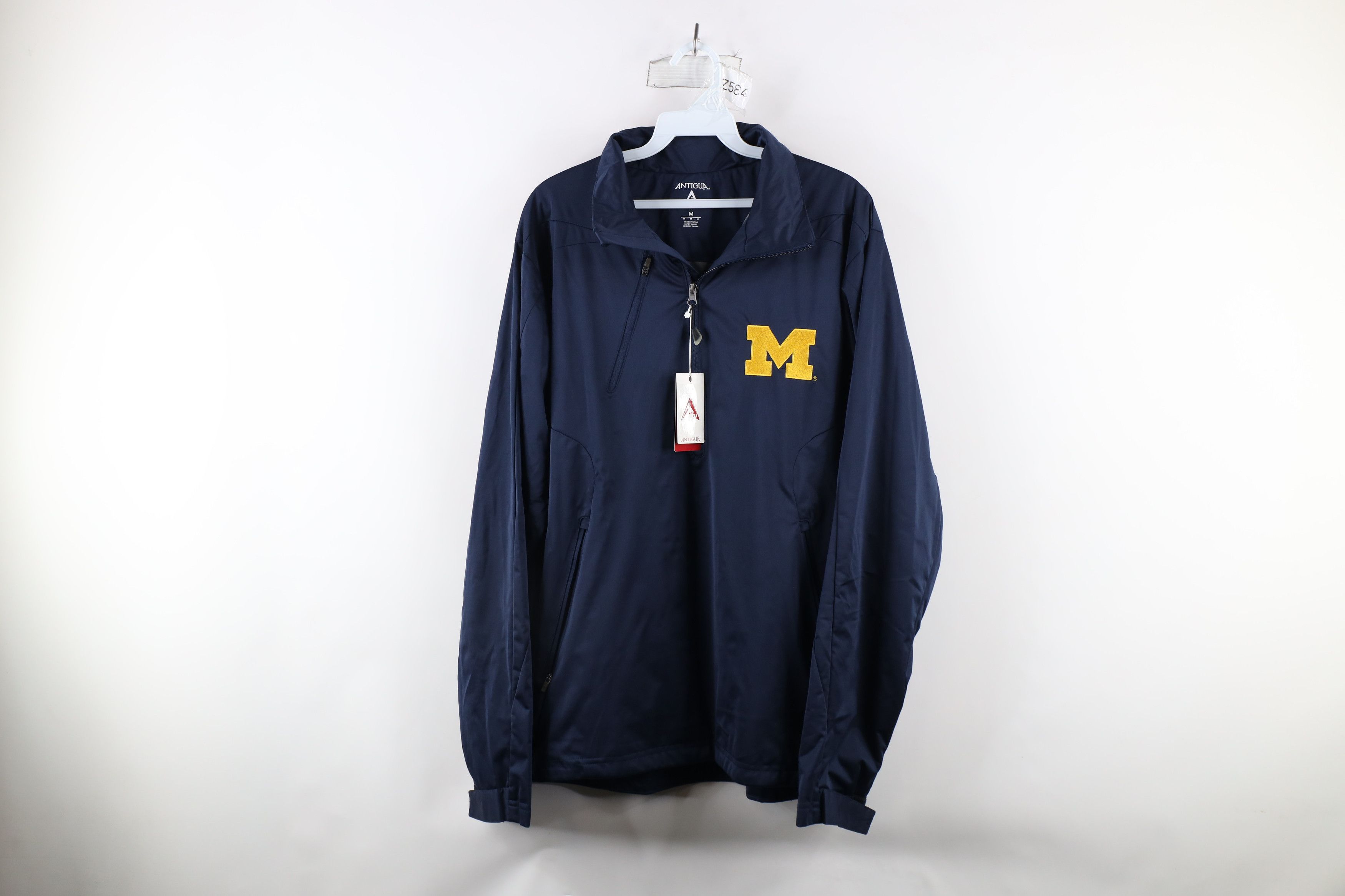 Vintage Deadstock Vintage of Michigan Half Zip Pullover Jacket Size US M / EU 48-50 / 2 - 1 Thumbnail