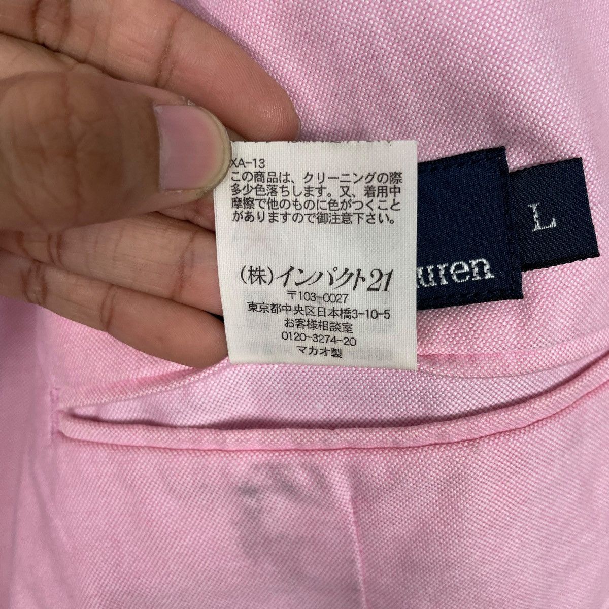 Polo Ralph Lauren Vtg Polo Ralph Lauren Pink Casual Jacket Size US M / EU 48-50 / 2 - 18 Thumbnail