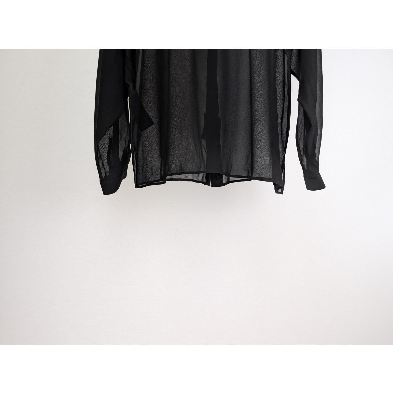 Saint Laurent Paris o1rshd1 Chemise Detail Ragla Georgette De Soie Lavee Shirt Size US M / EU 48-50 / 2 - 10 Thumbnail