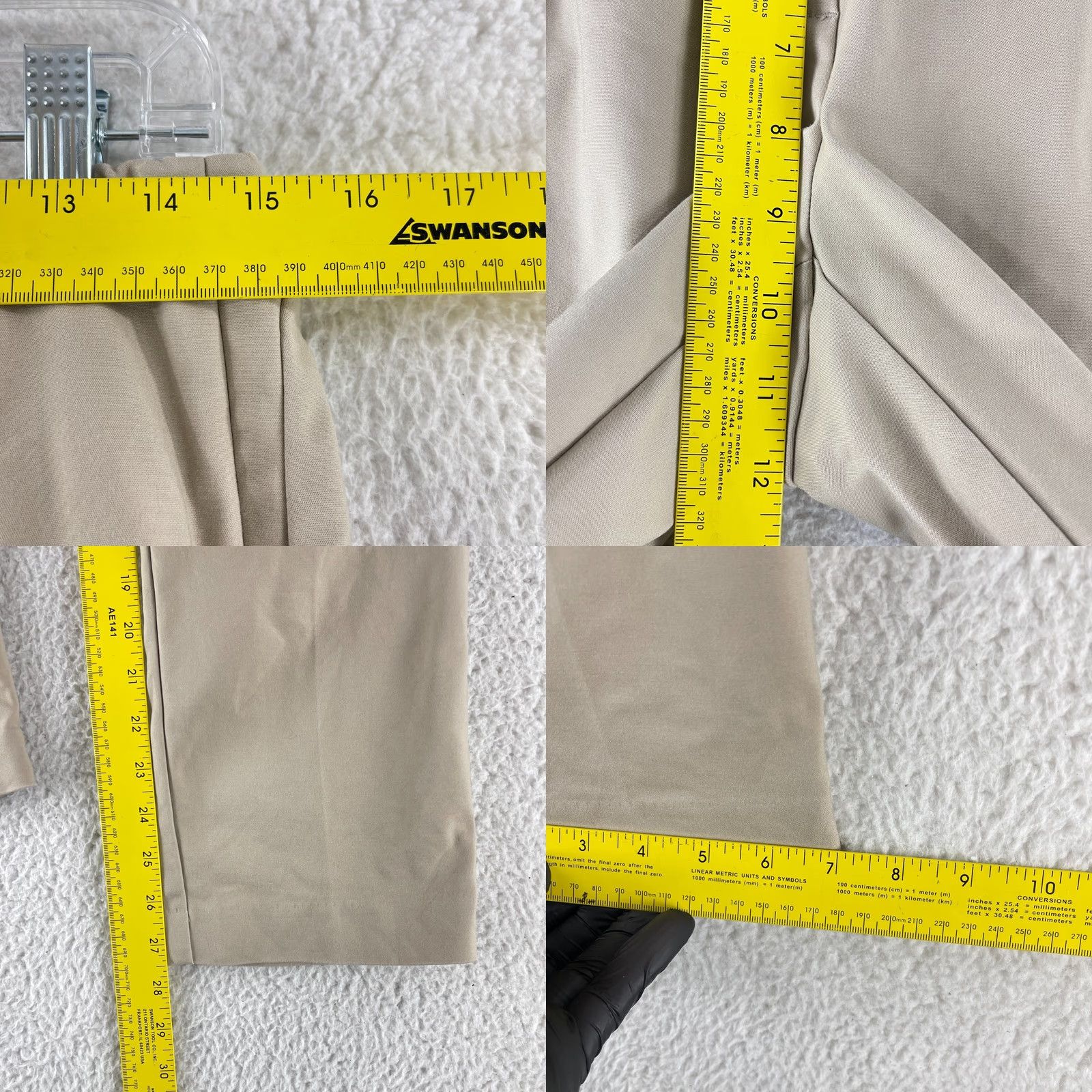 J. Jill J. Jill Straight Leg Pants Womens Size 10 Beige Pleated Mid-Rise Elastic Waist Pants Womens Size 10 Beige Mid-Rise Elastic Waist Straight Leg J. Jill Size 32" / US 10 / IT 46 - 8 Thumbnail