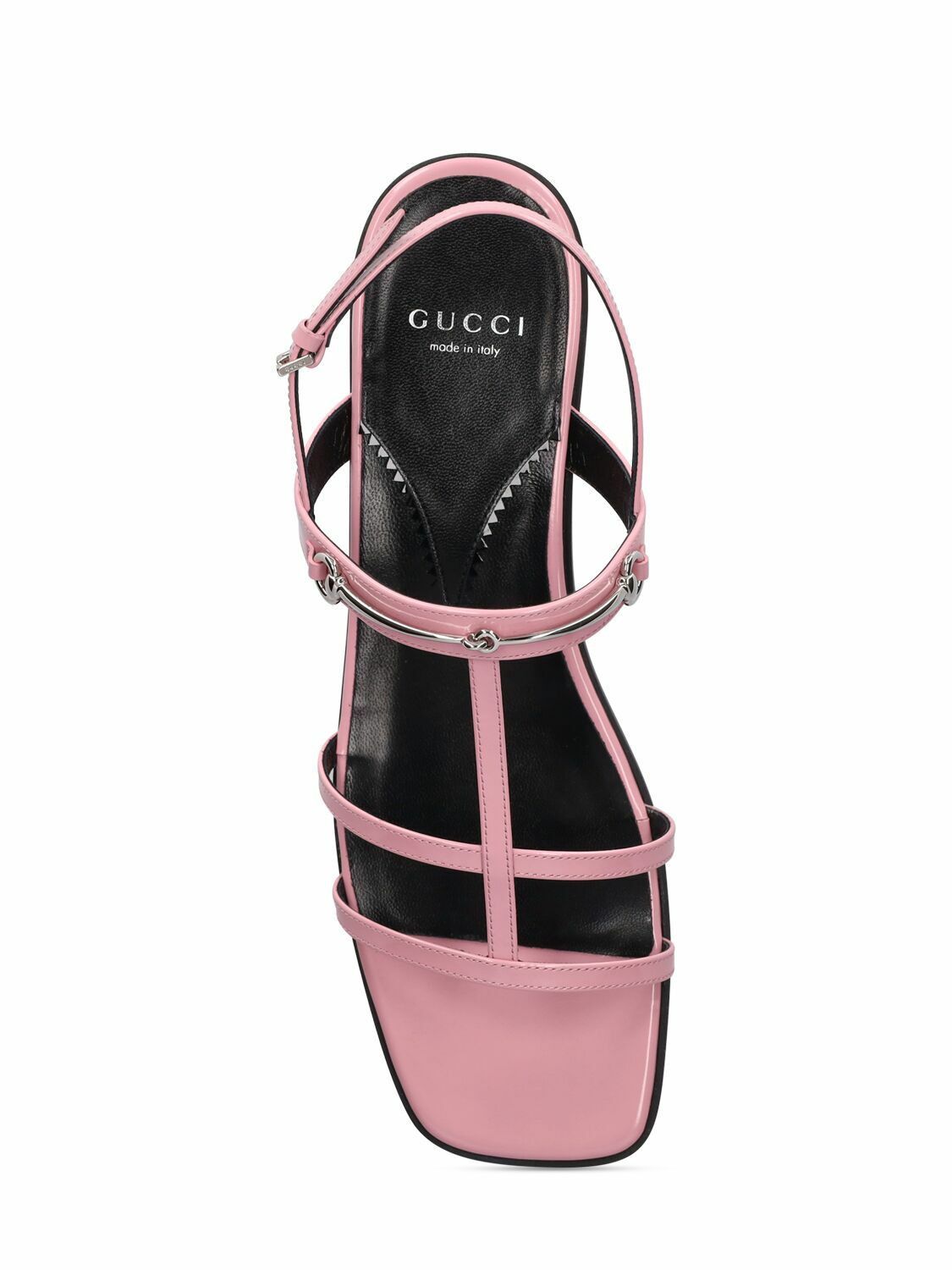 Gucci o1s1wg110425 Slim Horsebit Flat Sandals in Pink Size US 10.5 / IT 40.5 - 5 Thumbnail