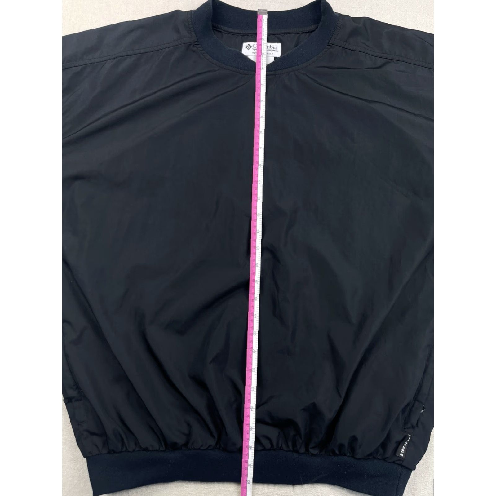Vintage VINTAGE Columbia Windbreaker Jacket XL Men Black Zip Pockets Packable 90s Golf Hiking Size US XL / EU 56 / 4 - 7 Thumbnail