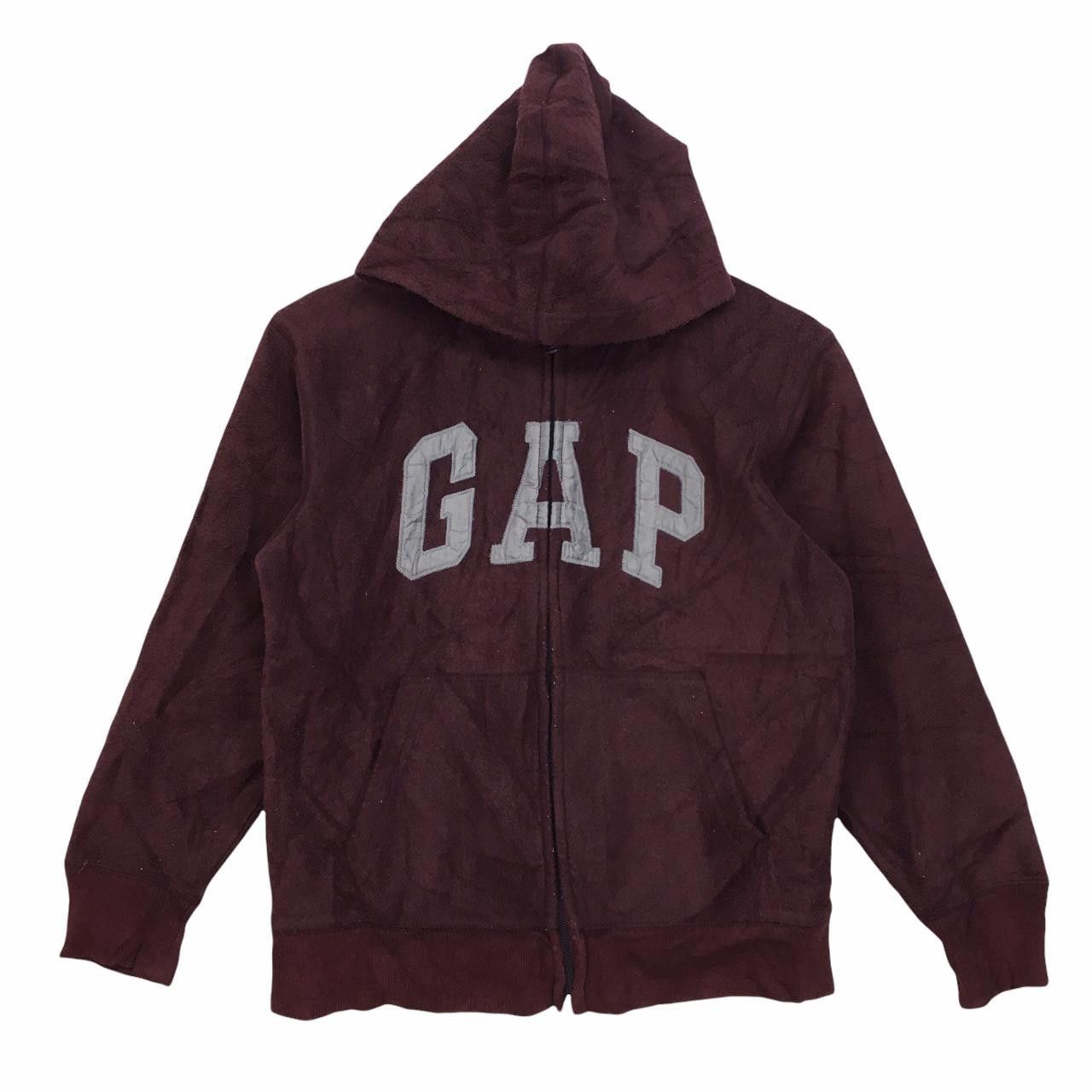 Gap Vtg GAP KIDS Zip Up Fleece Hoodie Sweater Big Logo Spell Size US XXS / EU 40 - 1 Thumbnail