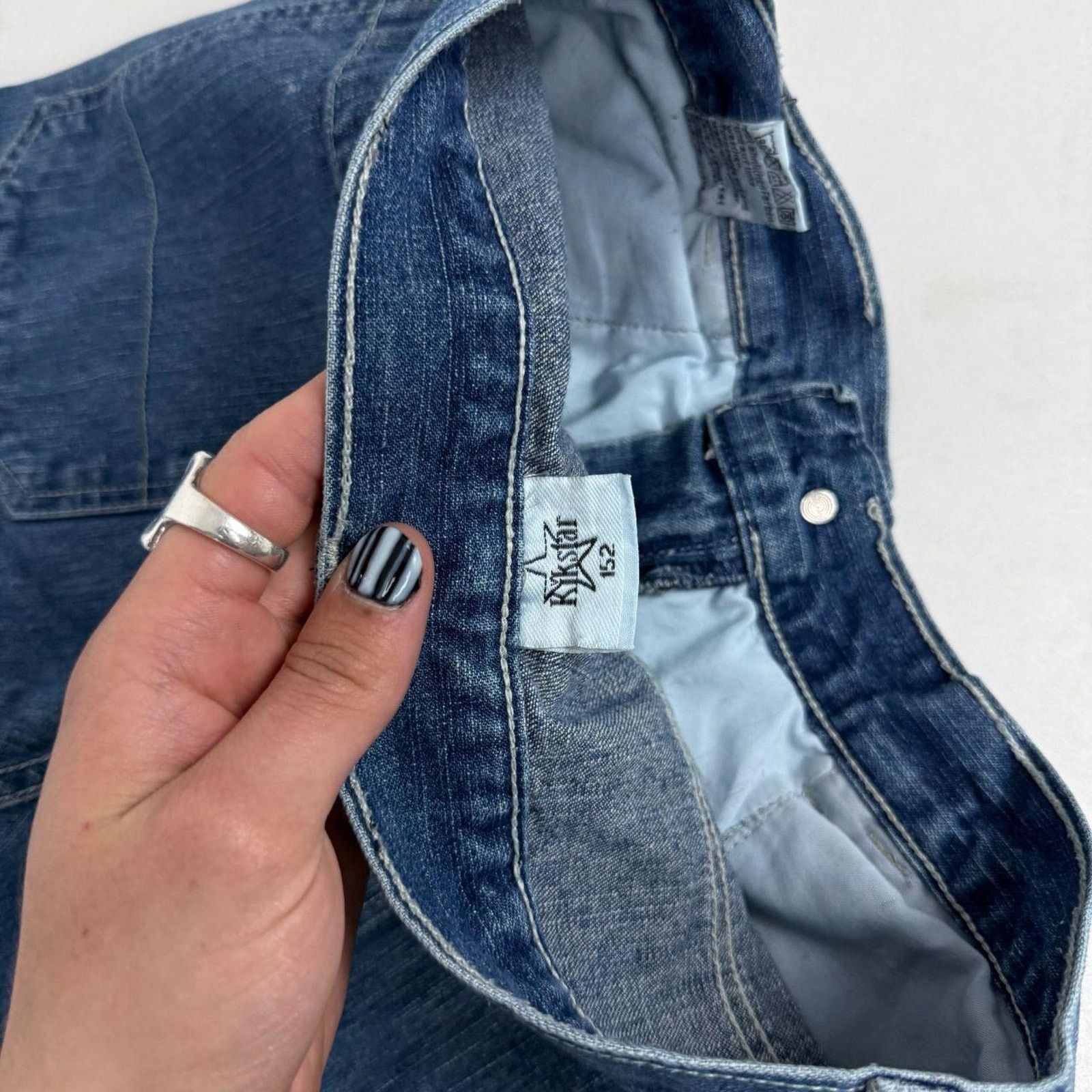 Vintage y2k rare grunge faded stonewash archive baggy jeans