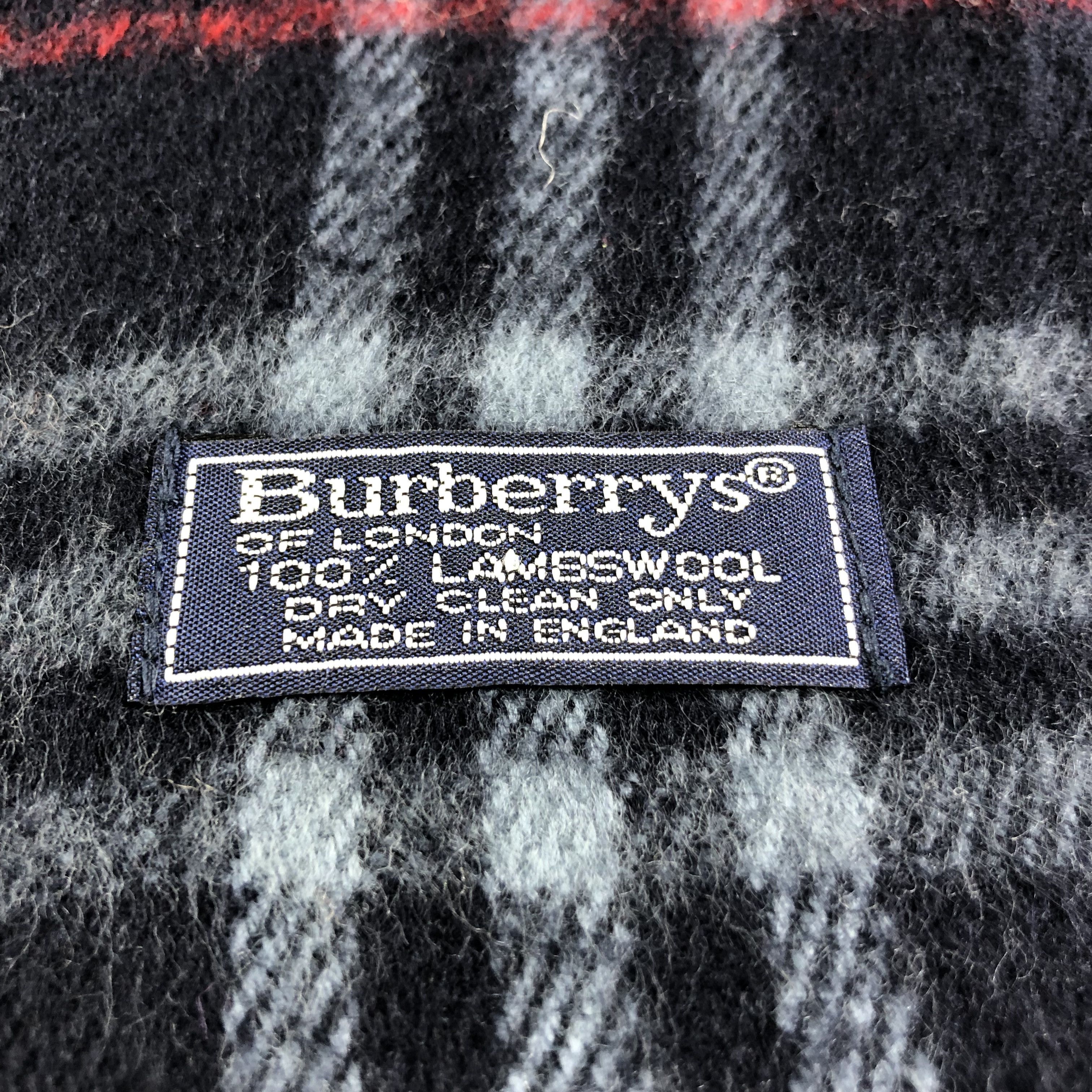 Burberry Burberrys Blue Nova Check Wool Scarf Muffler V1592 Size ONE SIZE - 4 Thumbnail