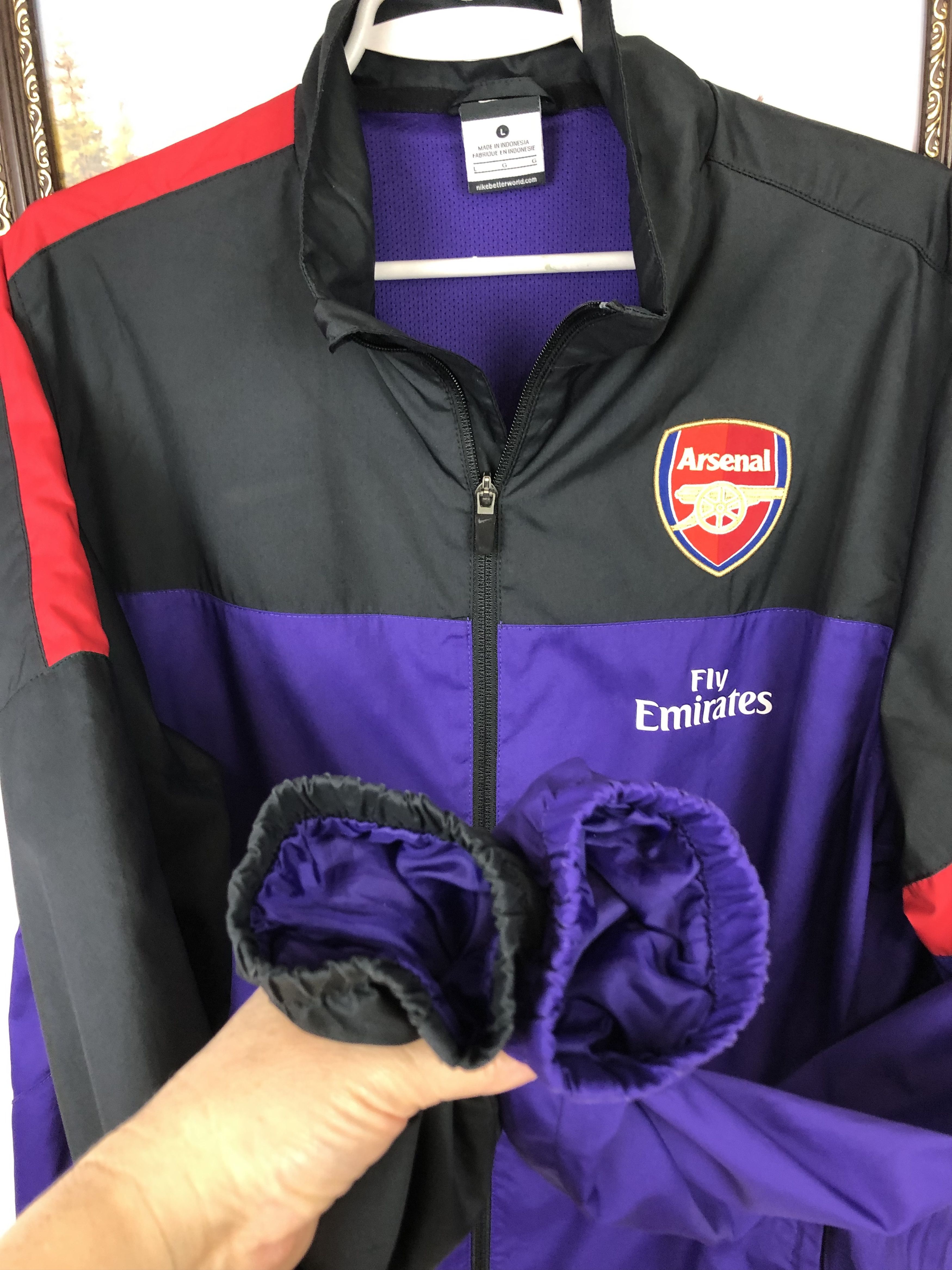 Nike Nike Arsenal Football Training Jacket Soccer Track Gunners Size US L / EU 52-54 / 3 - 5 Thumbnail
