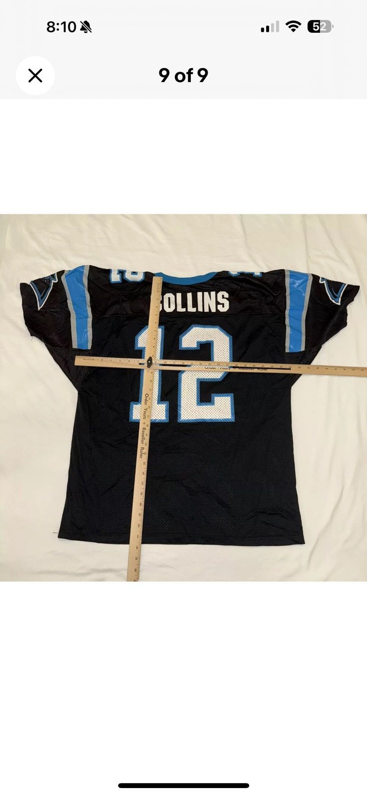 Wilson Wilson NFL Carolina Panthers Kerry Collins Jersey Mens XL Size US XL / EU 56 / 4 - 8 Thumbnail
