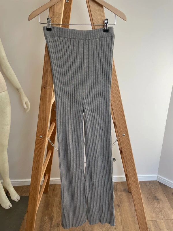 Joseph Joseph Flair Pants Heavy Merinos – Oatmeal Wool, Size M Size 27" / US 4 / IT 40 - 1 Thumbnail