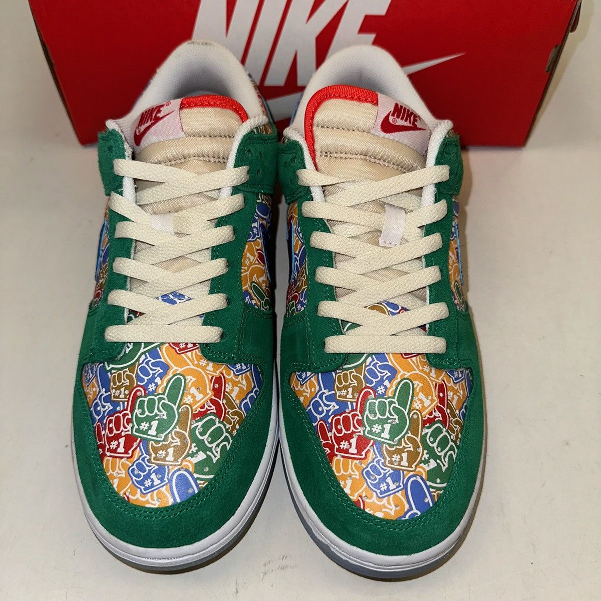Nike Size 9.5 - Nike Dunk Low 'Foam Finger' Men's Shoes Size US 9.5 / EU 42-43 - 4 Thumbnail