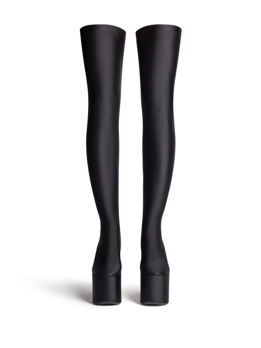 Balenciaga o1w1db10625 Camden 160mm Over-The-Knee Boots in Black Size US 11 / IT 41 - 3 Thumbnail