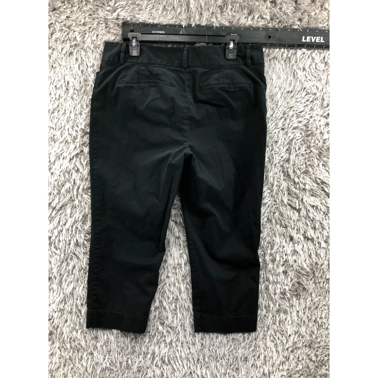 Ann Taylor Ann Taylor Loft Pants Womens Size 12 Black Capri Hook Eye Size 34" / US 12 / IT 48 - 5 Thumbnail