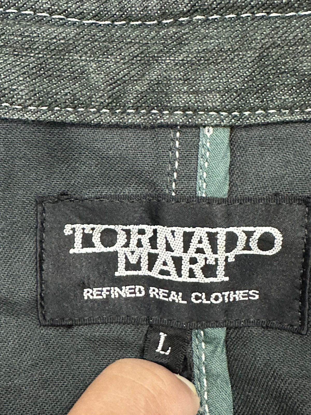 Tornado Mart 2000’s TORNADO MART Distressed Rockabilly Denim Jacket Size US L / EU 52-54 / 3 - 8 Thumbnail
