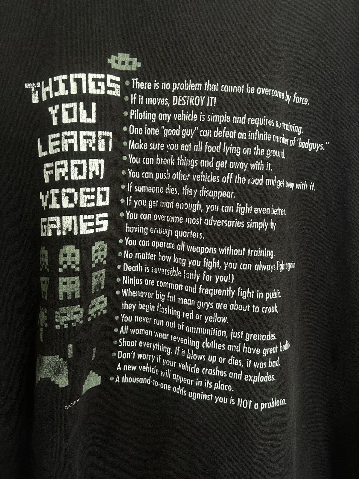 Vintage Vintage ‘Things You Learn From Video Games’ T-shirt Size US XL / EU 56 / 4 - 2 Thumbnail