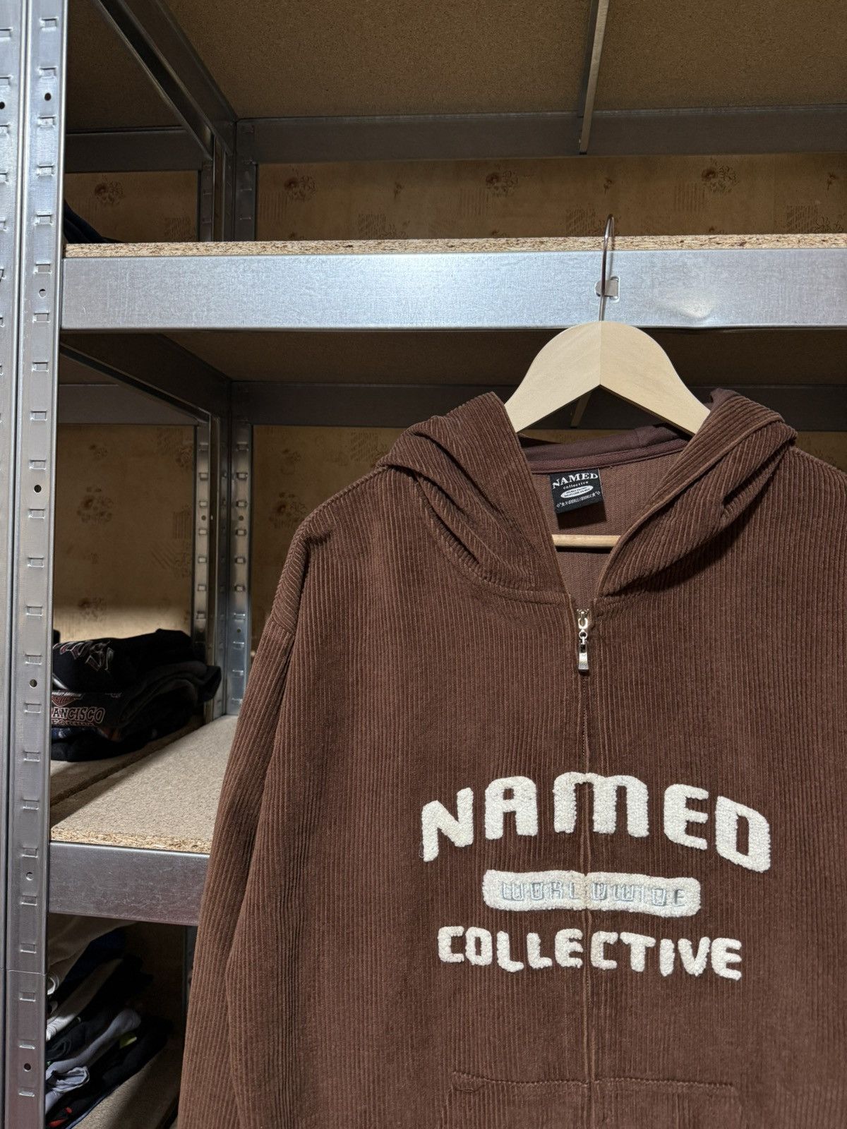 Designer × Named Collective Archive Cord Named Collective Worldwide Zip Oversize Hoodie Size XL / US 12-14 / IT 48-50 - 3 Thumbnail