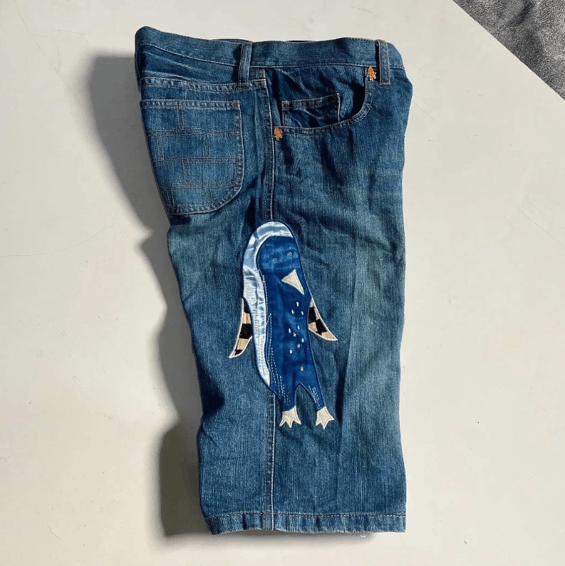 Tsumori Chisato Tsumori Chisato Embroidery Jorts Size US 31 - 1 Thumbnail