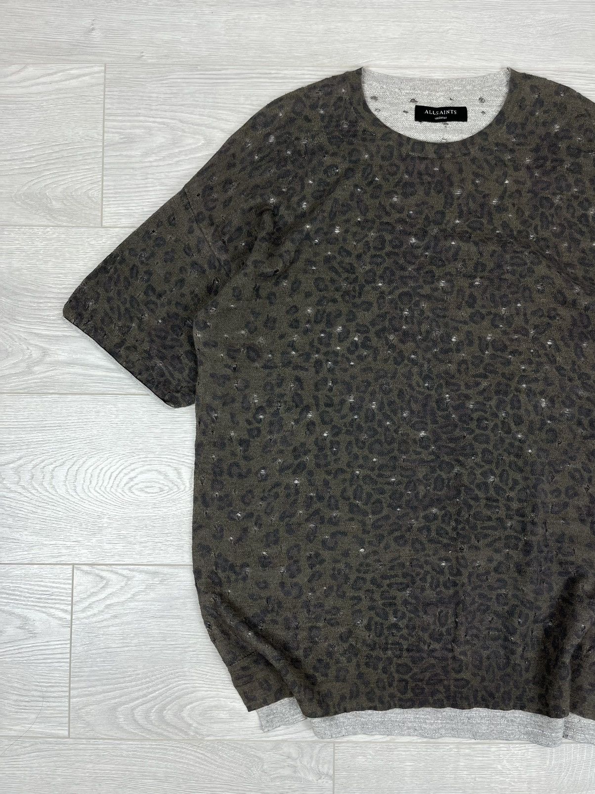 Allsaints Allsaints Ferra SS Crew Distressed T Shirt Size US L / EU 52-54 / 3 - 3 Thumbnail