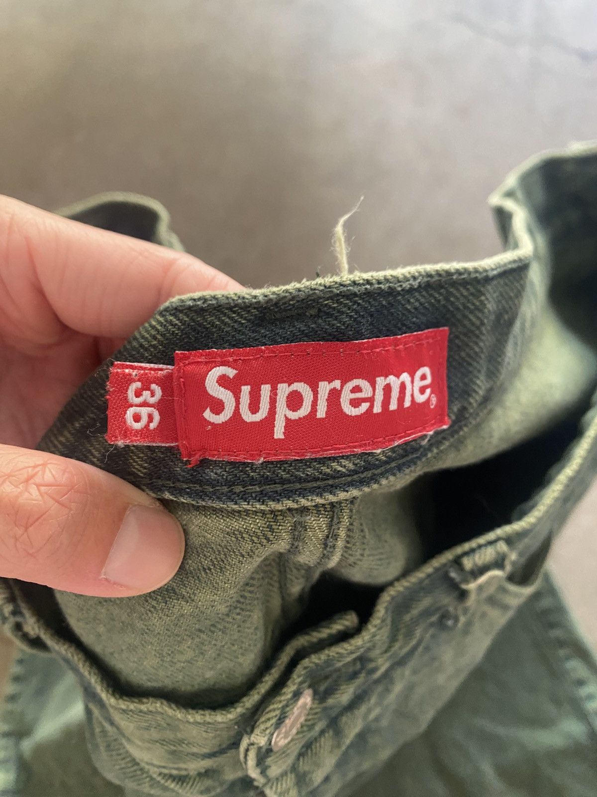 Supreme Supreme Baggy Denim Short SS23 Green Size US 36 / EU 52 - 2 Thumbnail