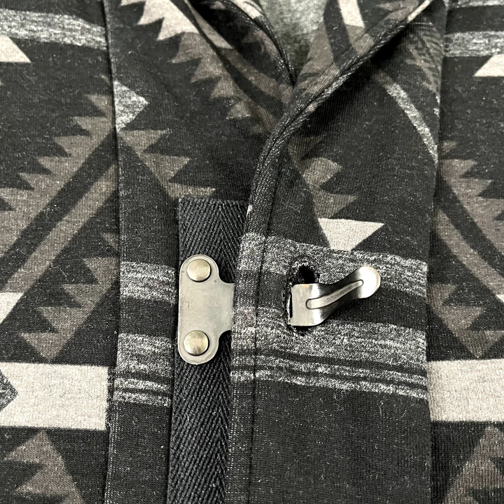 Polo Ralph Lauren POLO RALPH LAUREN Sweater Mens Medium Gray Black Aztec Shawl Performance Shirt Size US M / EU 48-50 / 2 - 4 Thumbnail