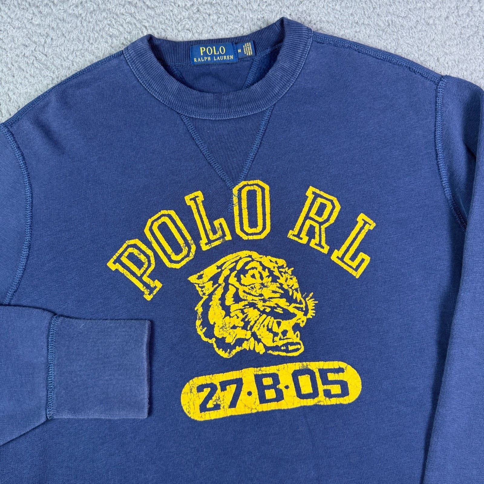 Polo Ralph Lauren Polo Ralph Lauren Tiger Double V Sweatshirt M Vintage Style Size US M / EU 48-50 / 2 - 1 Thumbnail