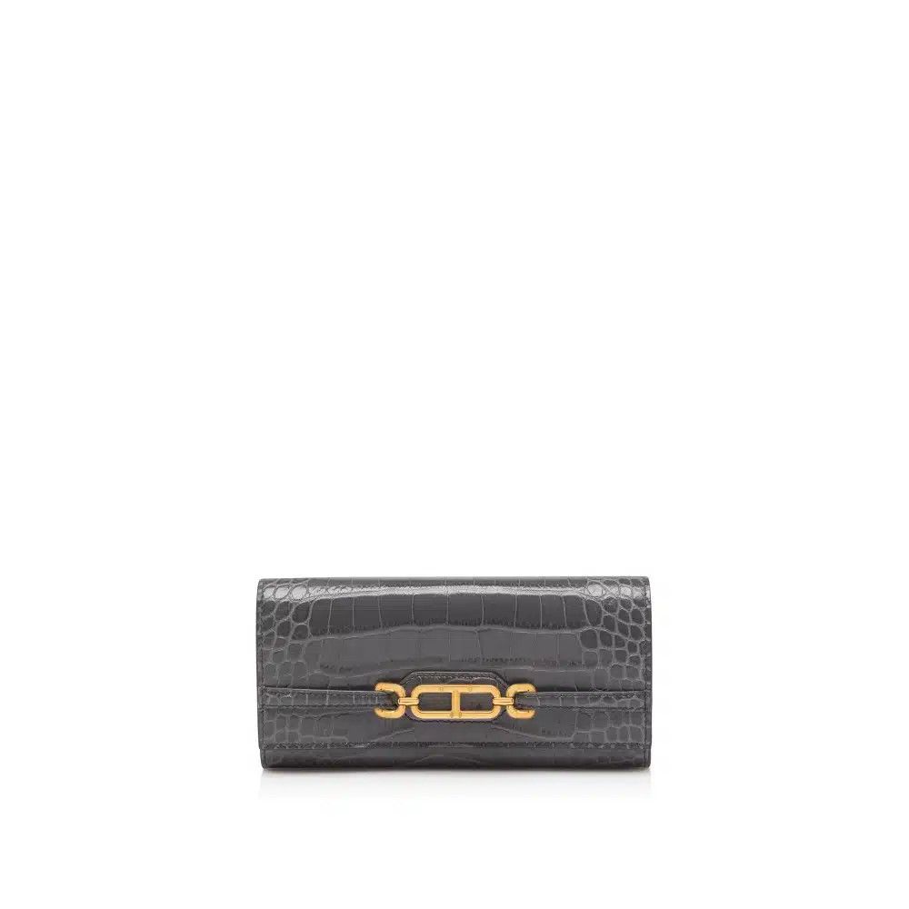 Tom Ford o1loc1c0425 S0477 Size: OS / Leather Wallet in Slate Grey Size ONE SIZE - 1 Thumbnail