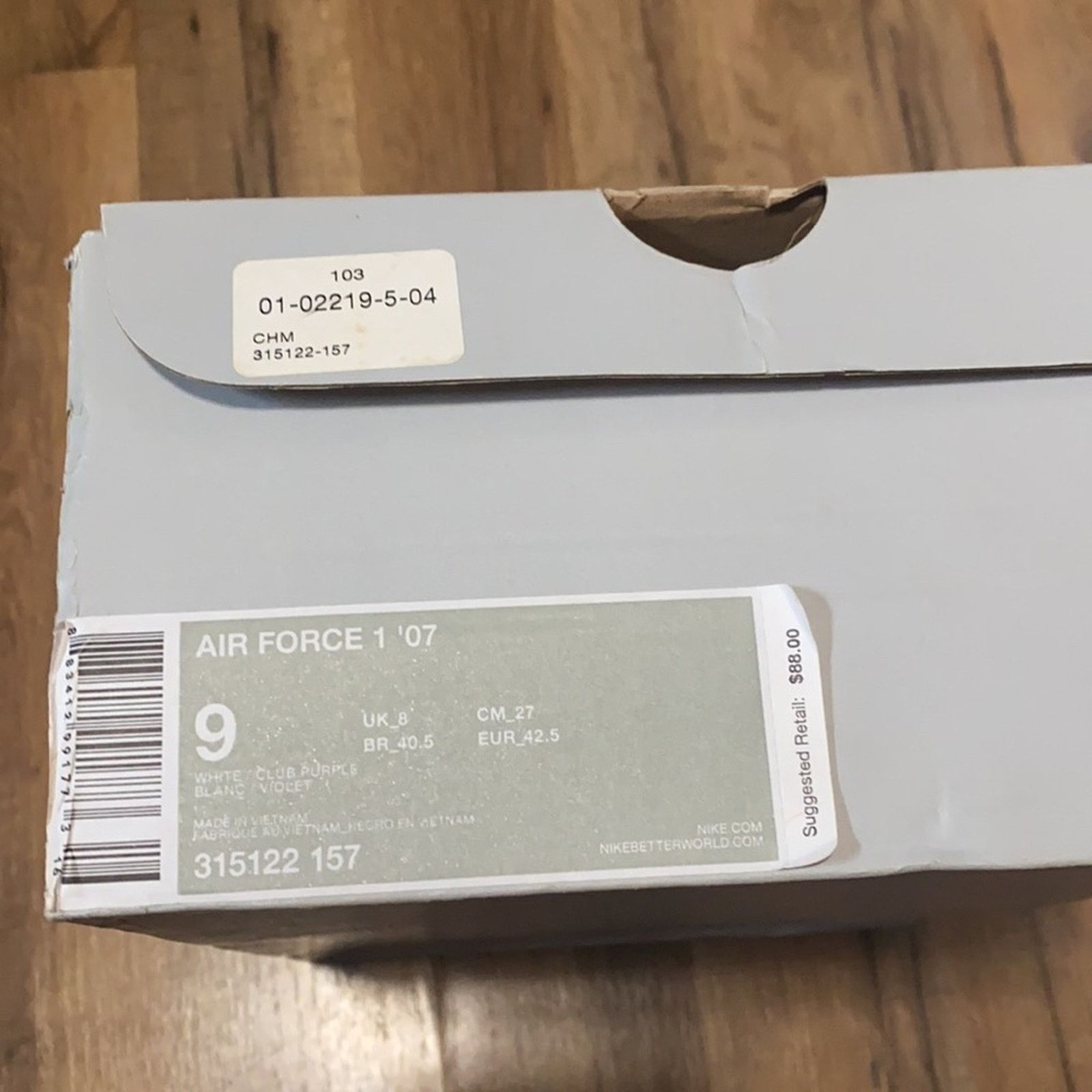 Nike 2011 Nike Air Force 1 patent club purple Size US 9 / EU 42 - 11 Thumbnail