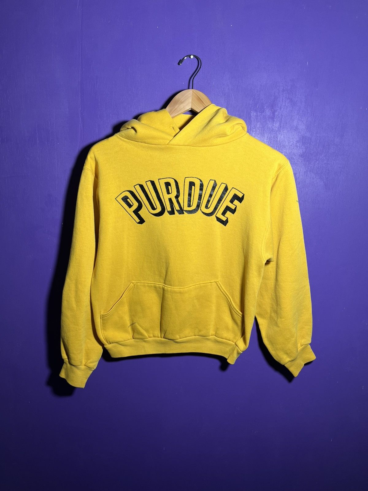 Russell Athletic × Vintage Vintage 70s Russell athletic Purdue spellout hoodie Size US XS / EU 42 / 0 - 1 Thumbnail